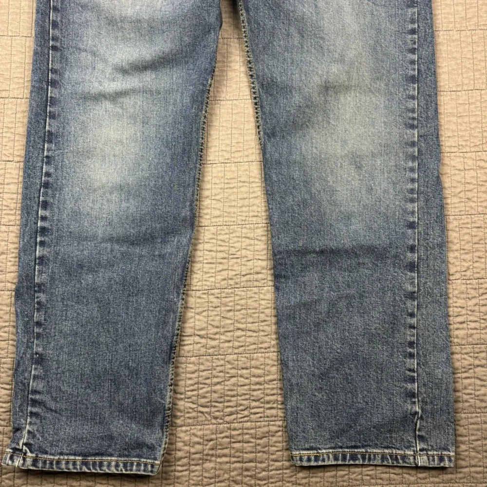 Levis 505 Jeans Men's 38x30 (36x30) Blue Regular Straight Medium Wash‎ Denim Y2K